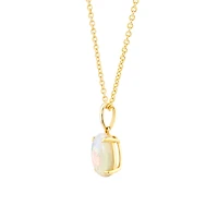 Pendant with Opal in 10kt Yellow Gold
