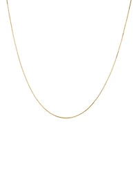 45cm (18") 0.66mm Width Box Chain in 18kt Yellow Gold