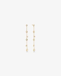 Drop Earrings with Opal & 0.15 Carat TW of Diamonds in 10kt Yellow Gold