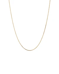 45cm (17") 1.44mm Width Solid Diamond Cut Curb Chain in 10kt Yellow Gold
