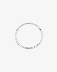 Pave Cubic Zirconia Hinge Bangle in Sterling Silver