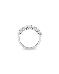 Bague De Mariage En Diamant De Laboratoire Ovale De 2,00 Carats Poids Total En Or Blanc 14 Carats