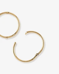 14mm Sleeper Earrings in 10kt Yellow Gold