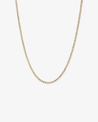 55cm (22") 3mm-3.5mm Width Hollow Curb Chain in 10kt Yellow Gold