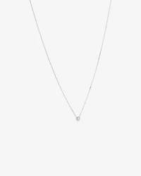 0.22 Carat TW Round Diamond Halo Pendant in 10kt White Gold