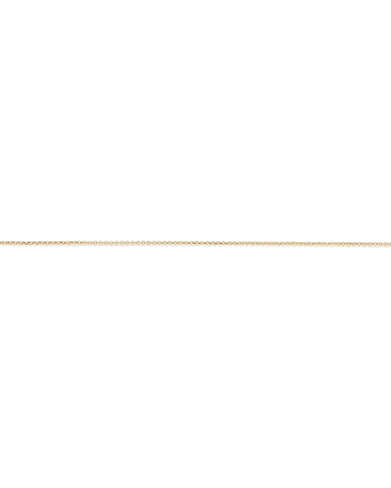 26cm (10.2") 1.7mm Width Belcher Chain Anklet in 10kt Yellow Gold