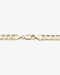 55cm (22") 6mm-6.5mm Width Curb Chain in 10kt Yellow Gold