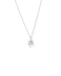Tree of Life Pendant and Chain with Cubic Zirconia in Sterling Silver