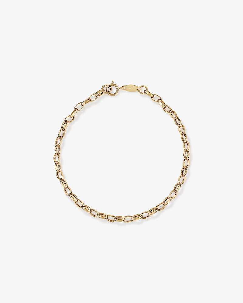 19cm (7.5") Belcher Bracelet in 10kt Yellow Gold