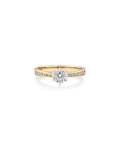 Ring with Carat TW of Diamonds in 14kt Yellow & White Gold