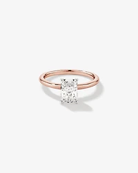 1.25 Carat TW Radiant Laboratory-Grown Diamond Solitaire Engagement Ring in 14kt White Gold