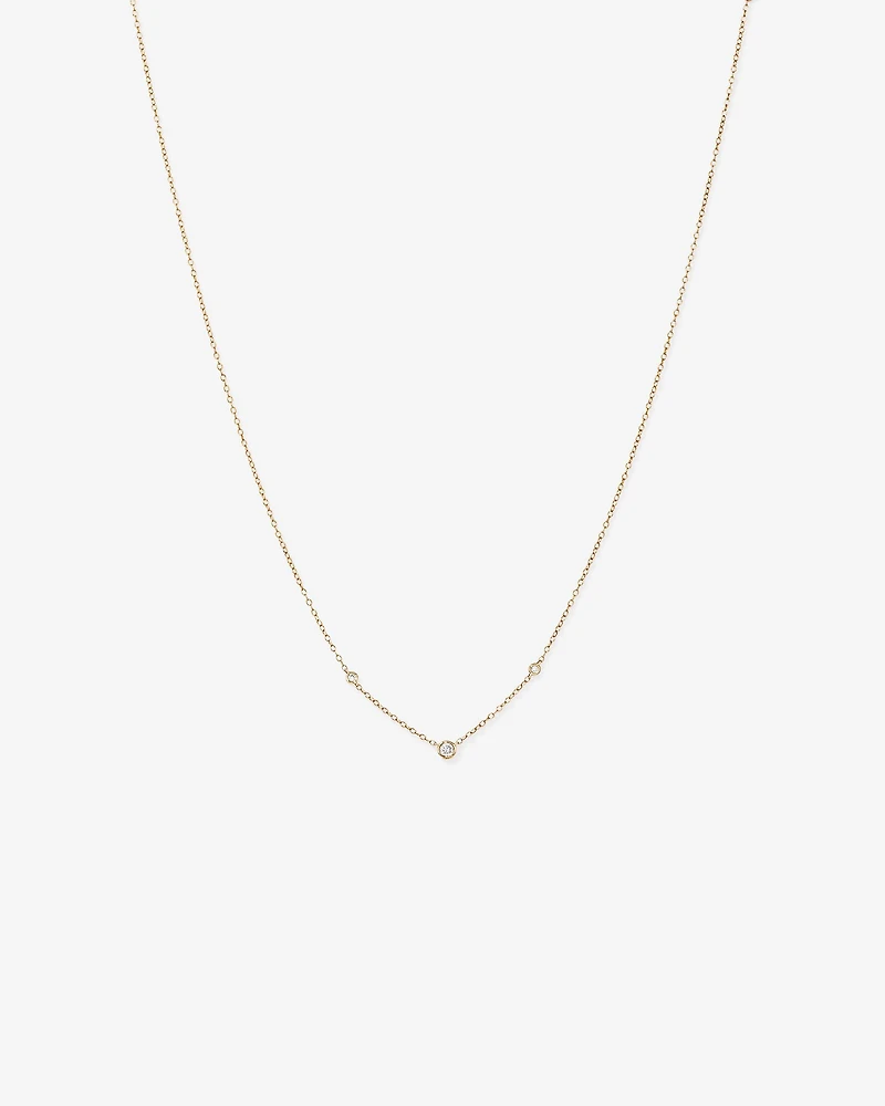Collier avec 0,10 carat TW de diamants en or jaune 10 carats