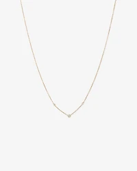 Collier avec 0,10 carat TW de diamants en or jaune 10 carats