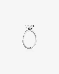 1.25 Carat TW Emerald Cut Laboratory-Grown Diamond Solitaire Engagement Ring In 14kt White Gold