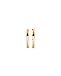 11mm Heart Shape Huggie Earrings in 10kt Yellow Gold