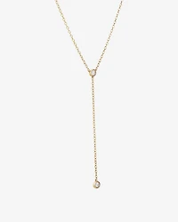 Collier Lariat rond TW en or jaune 10 carats en or jaune 10 carats