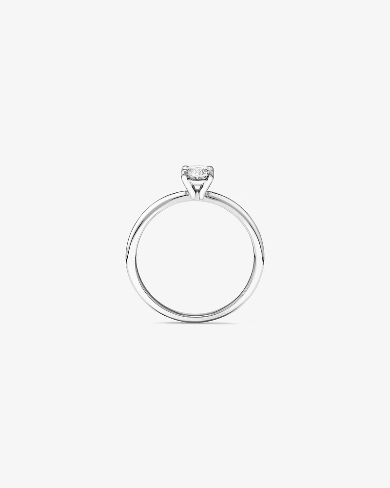 Solitaire Engagement Ring with 0.50 Carat TW of Diamonds in 18kt White Gold