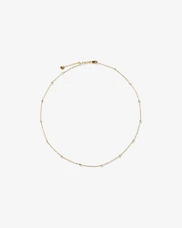 45cm (18") 2mm-2.5mm Width Adjustable Bead Necklace in 10kt Yellow Gold