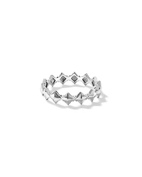 Bague Signature Connect Pointue en Argent Sterling