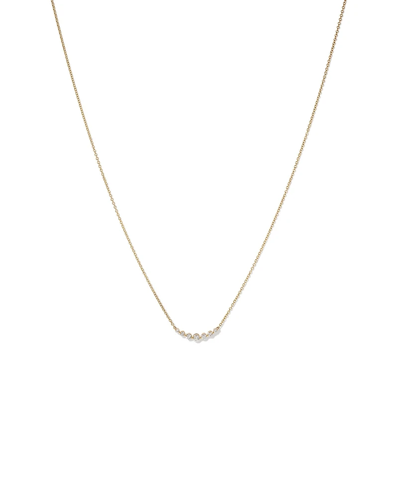 Necklace with 0.25 Carat TW of Diamonds in 18kt Yellow Gold