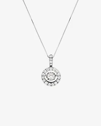 Pendentif Everlight en or blanc 14 K avec diamants totalisant 1,50 ct