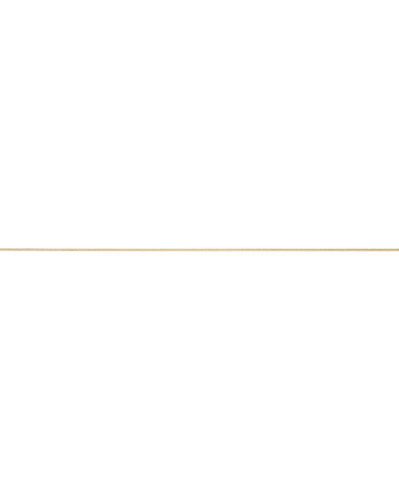 45cm (17") 1.44mm Width Solid Diamond Cut Curb Chain in 10kt Yellow Gold
