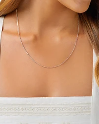 Chaîne belcher de cm en or jaune 18 K avec diamants, largeur de 1 à 1,5 mm