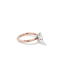 1.25 Carat TW Pear Laboratory-Grown Diamond Solitaire Engagement ring in 14kt Yellow and White Gold