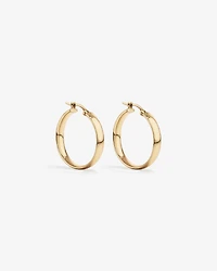 20mm Round Hoop Earrings in 10kt Yellow Gold