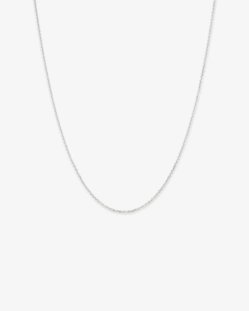 50cm (20") 1.8mm Width Belcher Chain Necklace in Sterling Silver