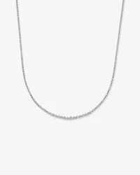 6.00 Carat TW Tennis Necklace set in 18kt White Gold