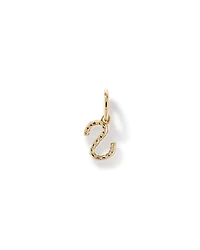 Pendentif avec initiale Lettre S en or jaune 10 carats