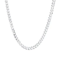 55cm (22") 5.5mm Width Curb Chain in Sterling Silver