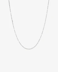 50cm (20") 3mm Width Fine Paperclip 3 and 1 Alternating Chain Necklace in Sterling Silver