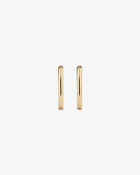 Huggie Paperclip Earrings in 10kt Yellow Gold