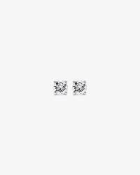 0.60 Carat TW Round Brilliant Laboratory-Grown Diamond Solitaire Stud Earrings in 10kt White Gold