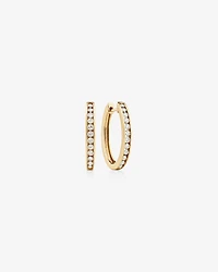 Huggie Earrings with 0.50 Carat TW of Diamonds in 10kt Rose Gold