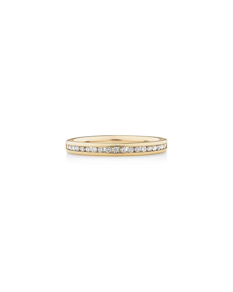 Wedding Band with Carat TW of Diamonds in 14kt Yellow Gold