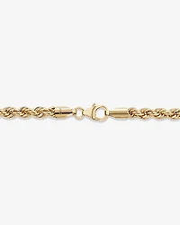 19cm (7.5") 4mm-4.5mm Width Rope Bracelet in 10kt Yellow Gold