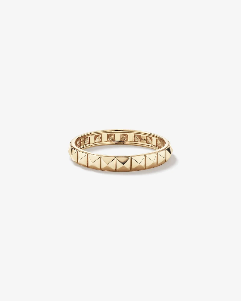 Bague Linéaire Signature Connect en Or Jaune 10 kt