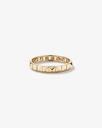 Bague Linéaire Signature Connect en Or Jaune 10 kt