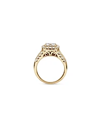Bague de fiançailles avec 1,50 carat de diamants en or blanc 14kt.