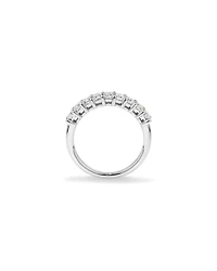 1.17 Carat TW Emerald Cut Laboratory-Grown Diamond Wedding Band in 14kt White Gold
