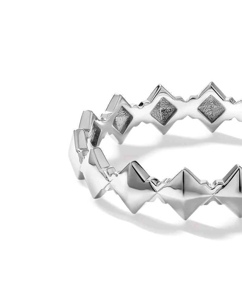Bague Signature Connect Pointue en Argent Sterling