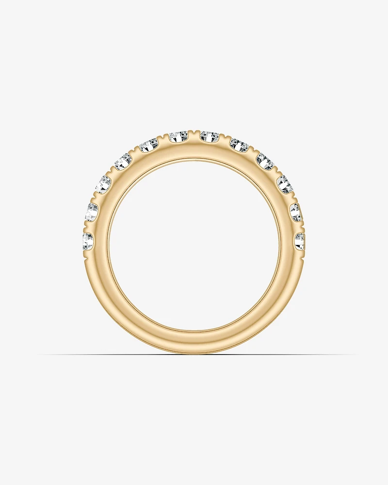 1.00 Carat TW Claw Set Diamond Wedding Ring in 14kt Yellow Gold