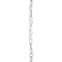 19cm (7.5") 3.5mm Hollow Paperclip Bracelet in 10kt Yellow Gold