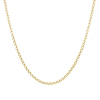 50cm (20") Hollow Belcher Chain in 10kt Rose Gold