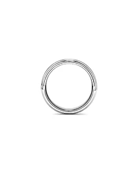 Bague en tungstène de saphir gris pour homme