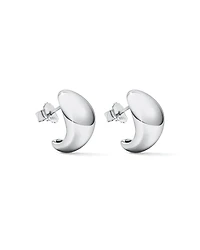 Polished Bold Dome Stud Earrings in Sterling Silver