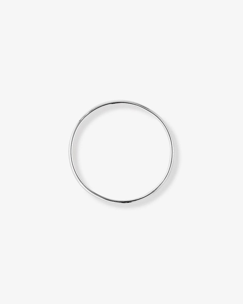 3.7mm Width Solid Round Baby Bangle in Sterling Silver